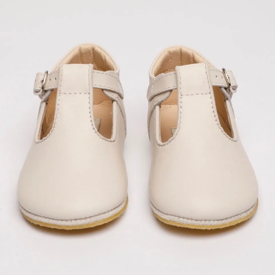 Babette Cream Leather Shoe