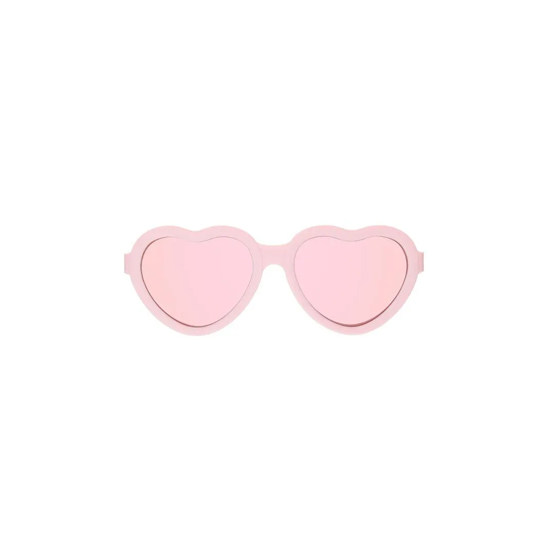 Babiators Original Mirrored Heart Sunglasses - Ballerina Pink