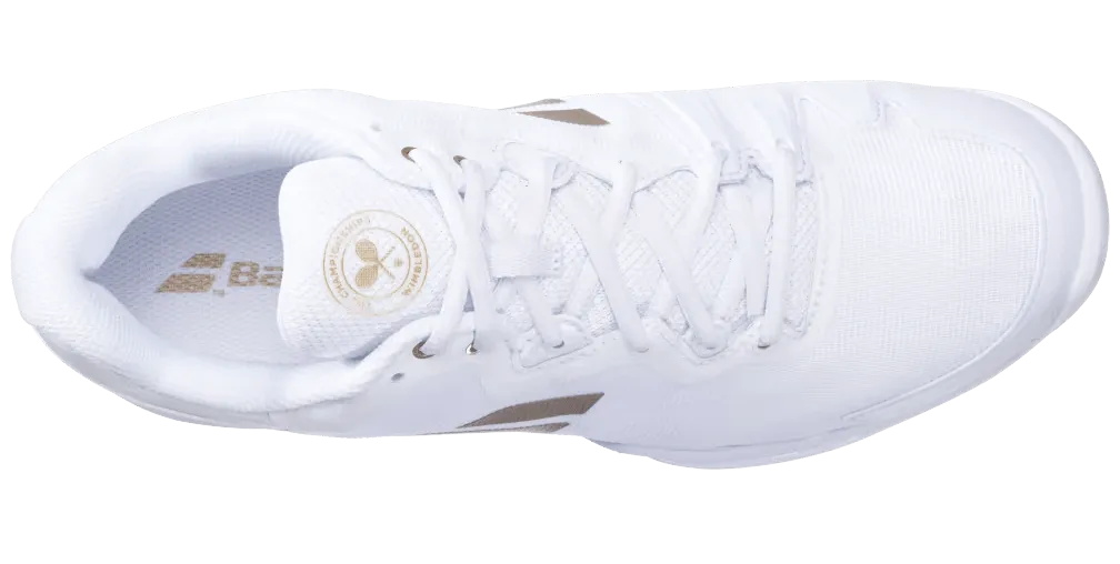 Babolat SFX3 All Court Women's Wimbledon White/Gold Hybrid Tennis Shoe