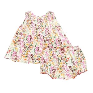 Baby 2 piece Set | Jaipur - Multi Ditsy Floral | Pink Chicken