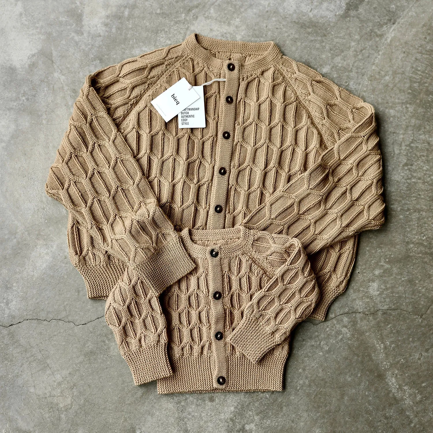 Baby & Kids Merino Wool Flo Cardigan - Camel