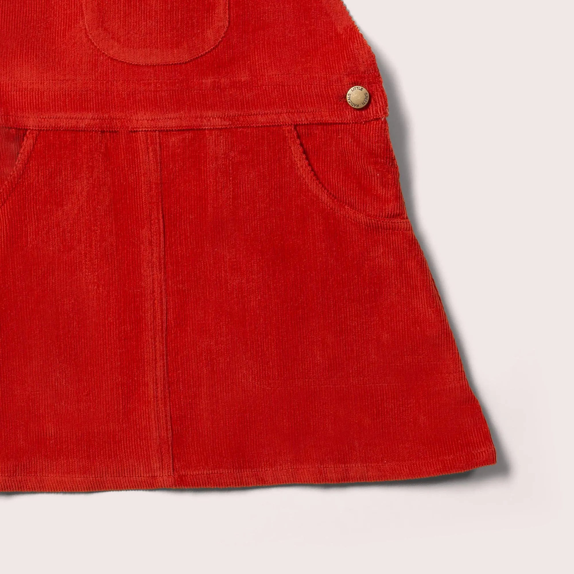 Baby and Toddler Corduroy Pinafore Dress | Red