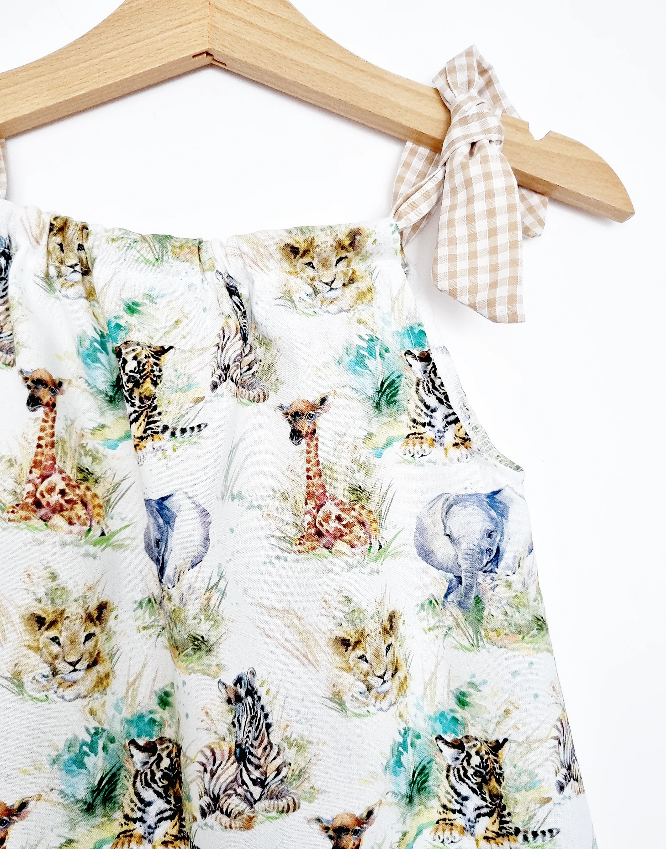 Baby Animals Print Bubble Romper