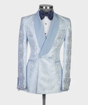 Baby Blue Tuxedo Suit