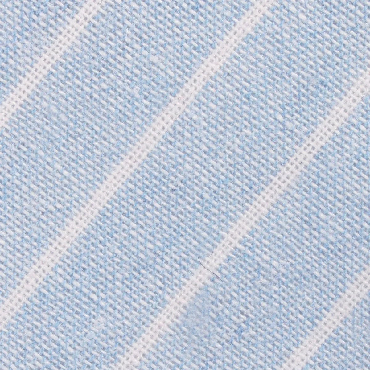 Baby Blue Wide Pinstripe Linen Pocket Square