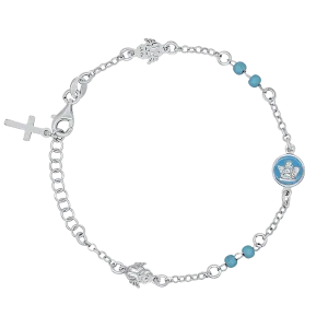 BABY BOY - CHRISTIAN BRACELET - SILVER