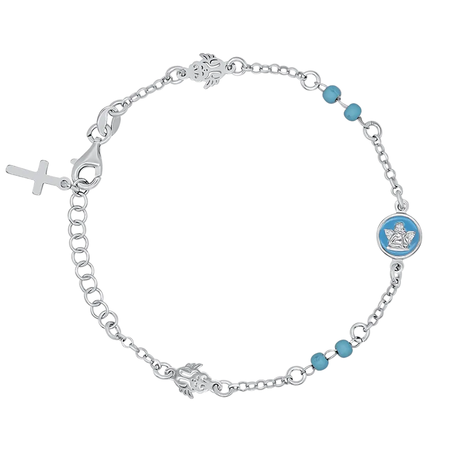 BABY BOY - CHRISTIAN BRACELET - SILVER