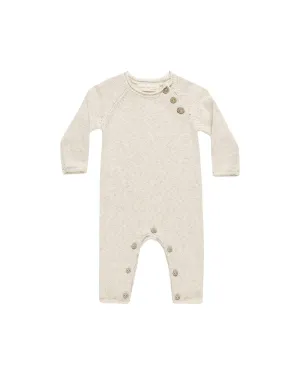 Baby Boy Jumpsuits and Rompers | Cozy Knit- Speckled Natural | Quincy Mae