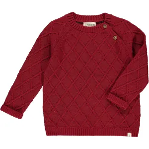 Baby Boy Sweaters | Archie - Red | Me and Henry