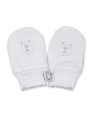 Baby Boys & Girls Scratch Mittens - Beary Plaid