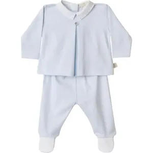 Baby Boys Blue Cotton Set