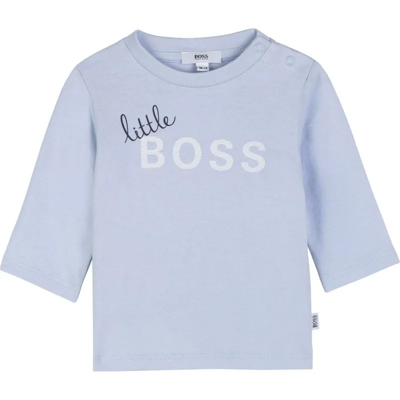 Baby Boys Blue Little Boss T-Shirt