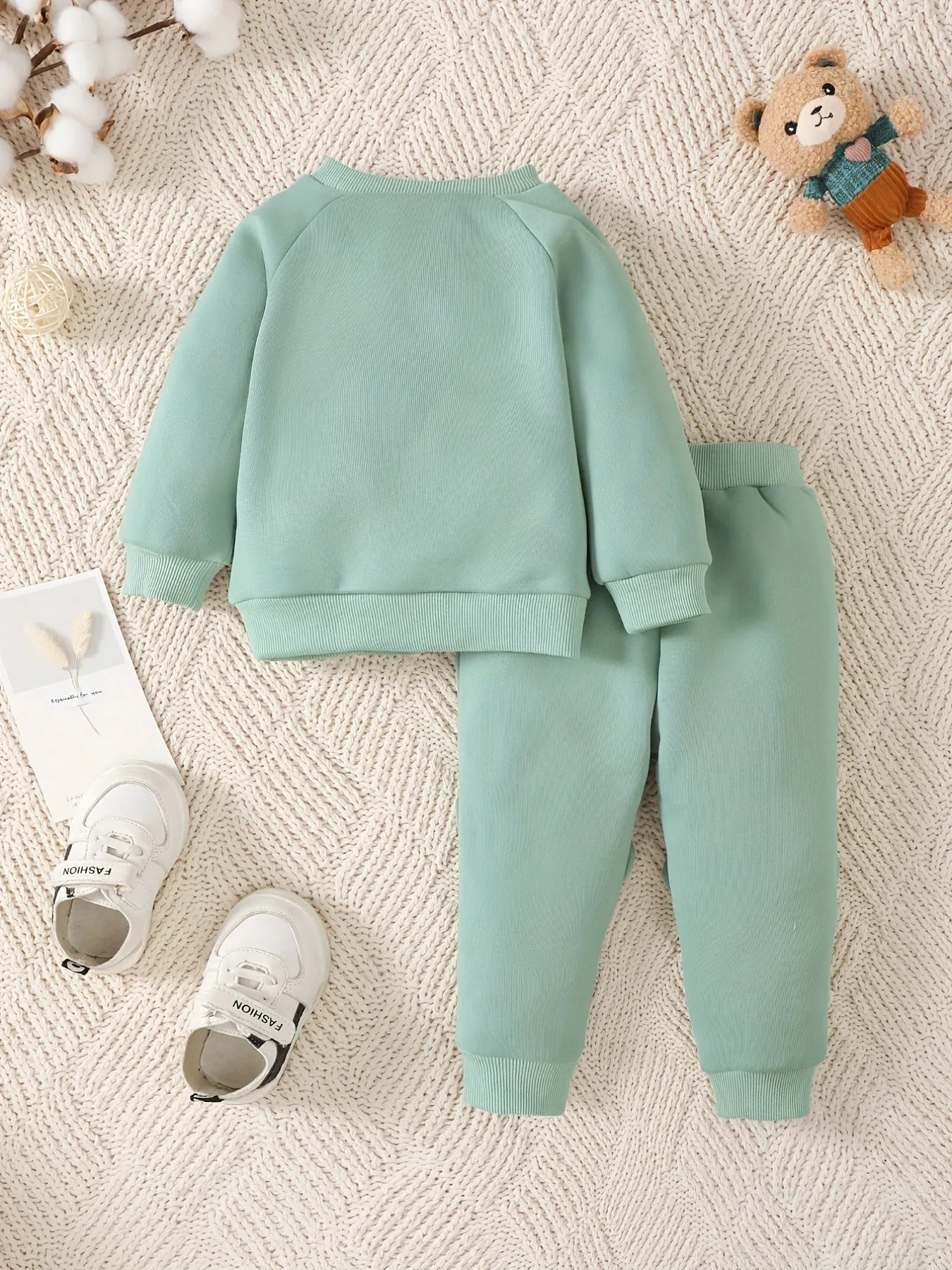 Baby Boys Cozy Bear Outfit Set for FallWinter