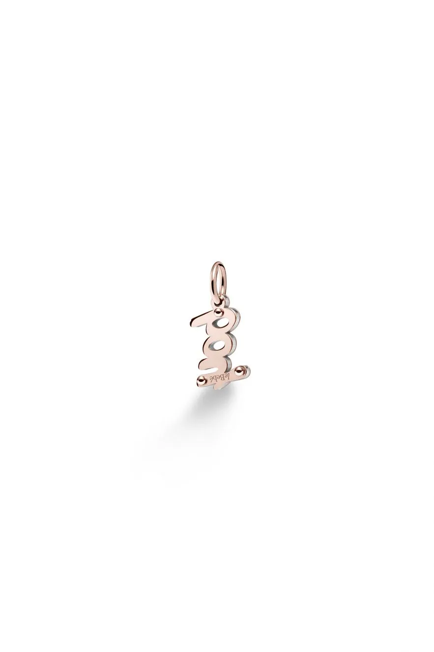 BABY CHARM ARGENTO SCRITTA BOY