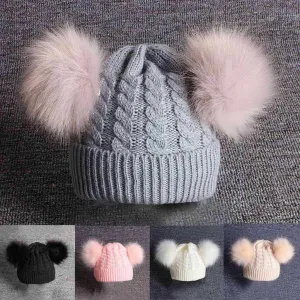 Baby Children Hat Knitting Wool Hemming Hat