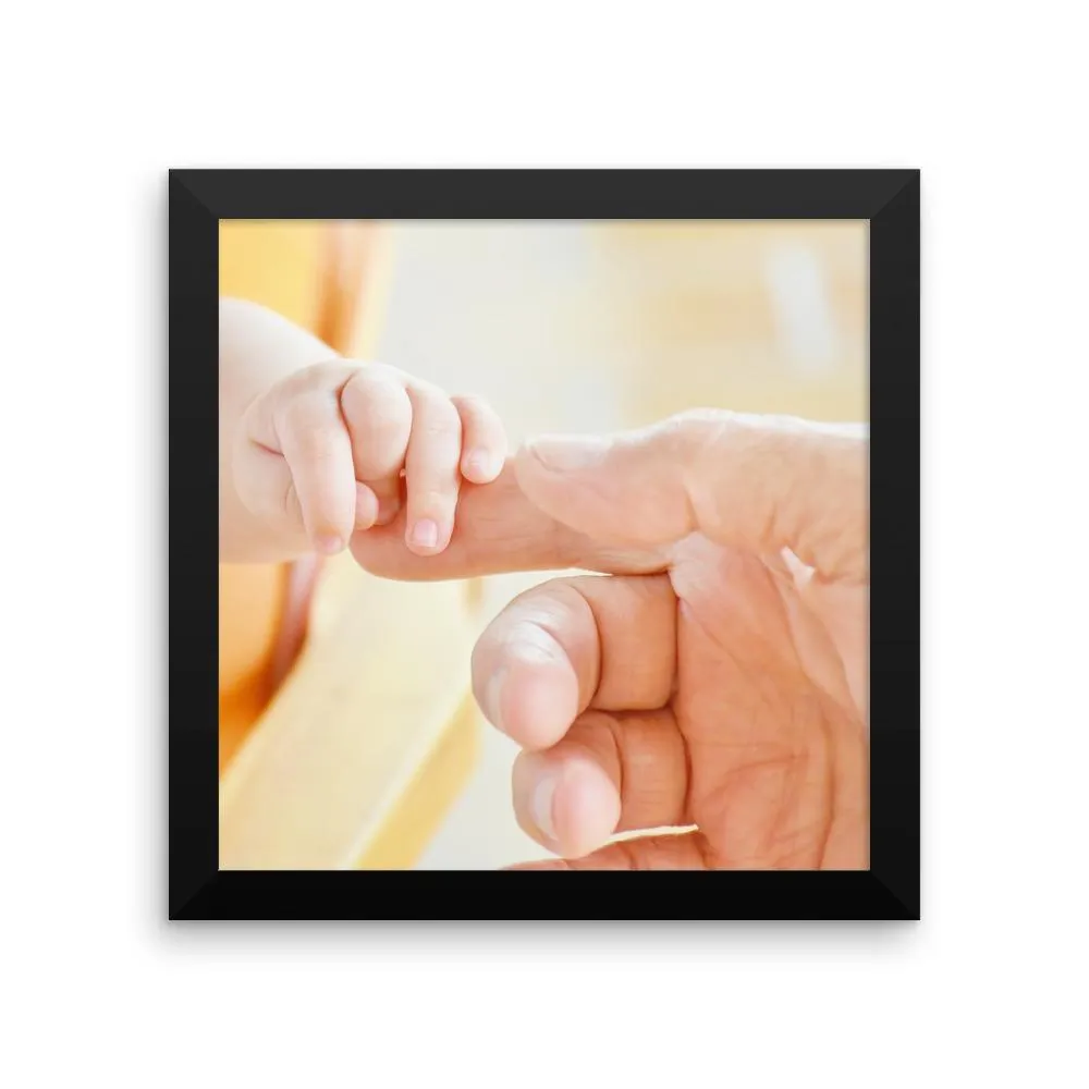 Baby Finger Holding Framed Photo Poster Wall Art Decoration Decor For Bedroom Living Room