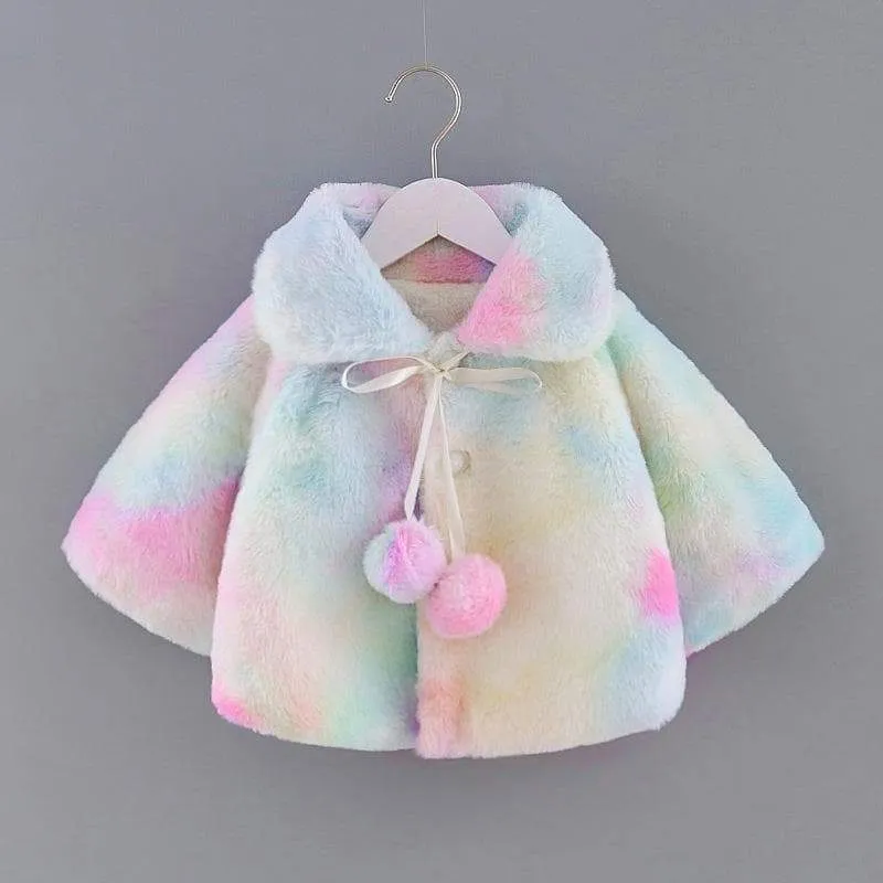 Baby Girl Colorful Elegant Soft Coat