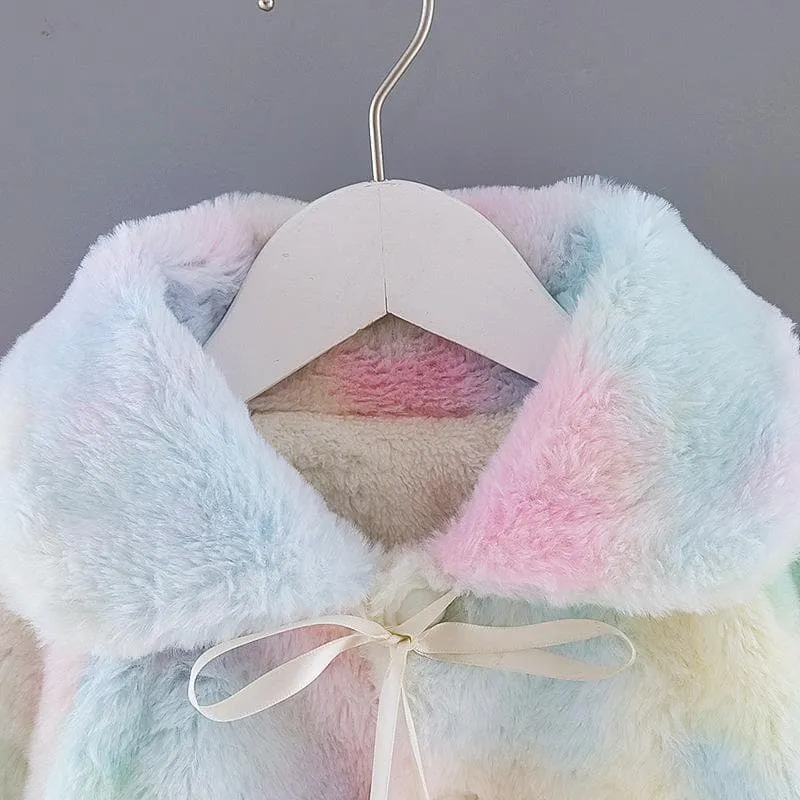 Baby Girl Colorful Elegant Soft Coat