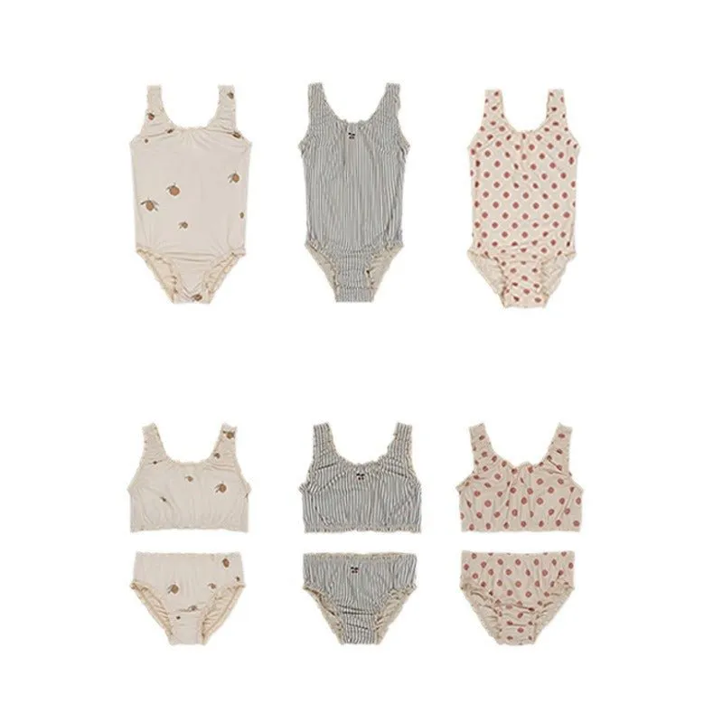 Baby Girl Cute Mixed Prints Swimsuit (3 Designs)