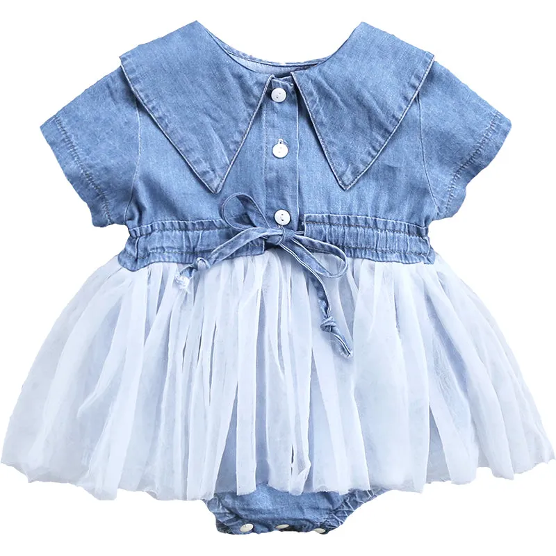 Baby girl denim jumpsuit