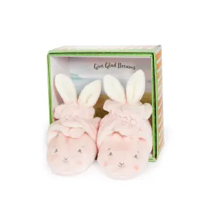 Baby Girl Layette | Blossom Bunny Hoppy Feet Slippers | Bunnies by the Bay