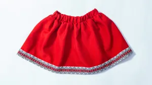 Baby Girl Skirt-Red