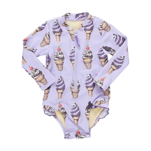 Baby Girl Swimwear | Arden Suit- Lavender Soft Serve | Pink Chicken