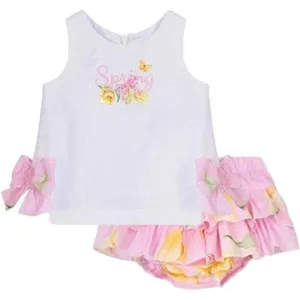 Baby Girls 2 Piece Floral Knicker Set