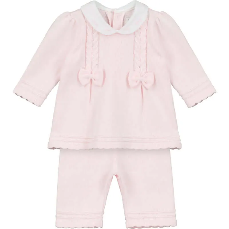 Baby Girls Pink Emilia Knitted Set