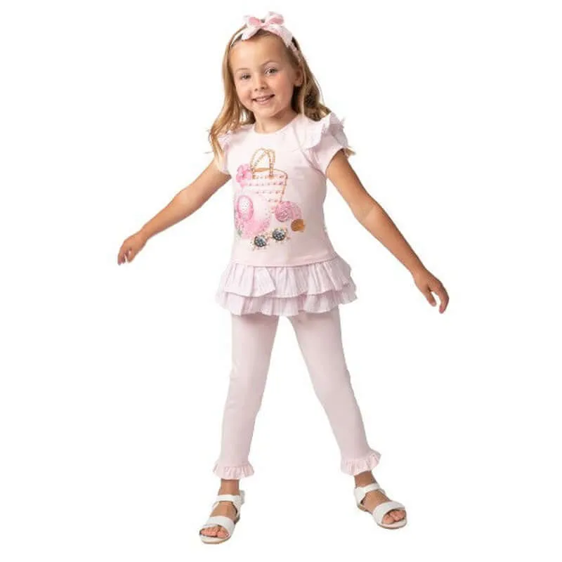 Baby Girls Pink Holiday Essentials Legging Set