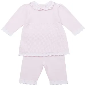 Baby Girls Pink Knitted Set