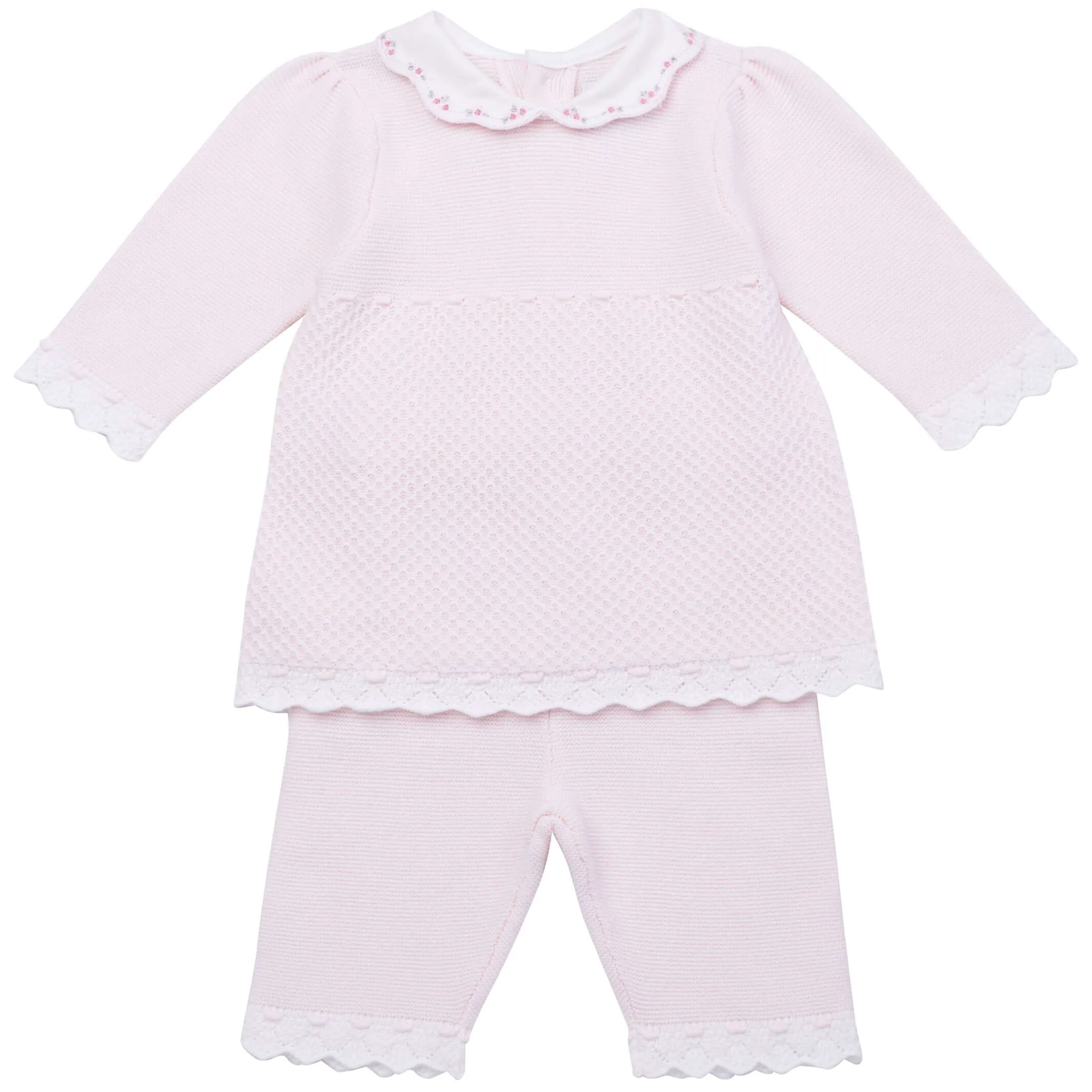 Baby Girls Pink Knitted Set