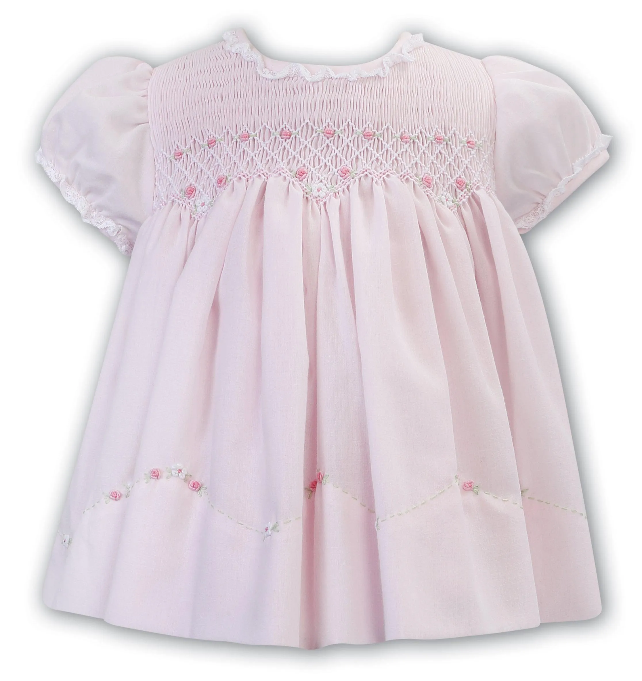 Baby Girls Pink Smocked Dress