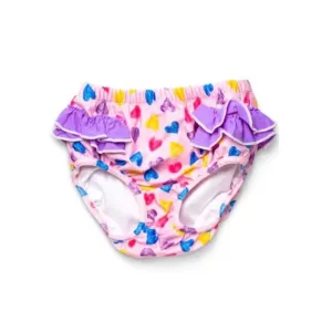 Baby Girls Swimwear Diaper Pink Hearts