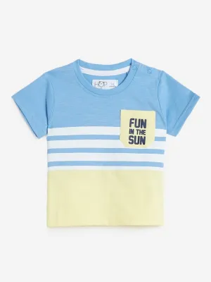 Baby HOP Light Blue Striped T-Shirt