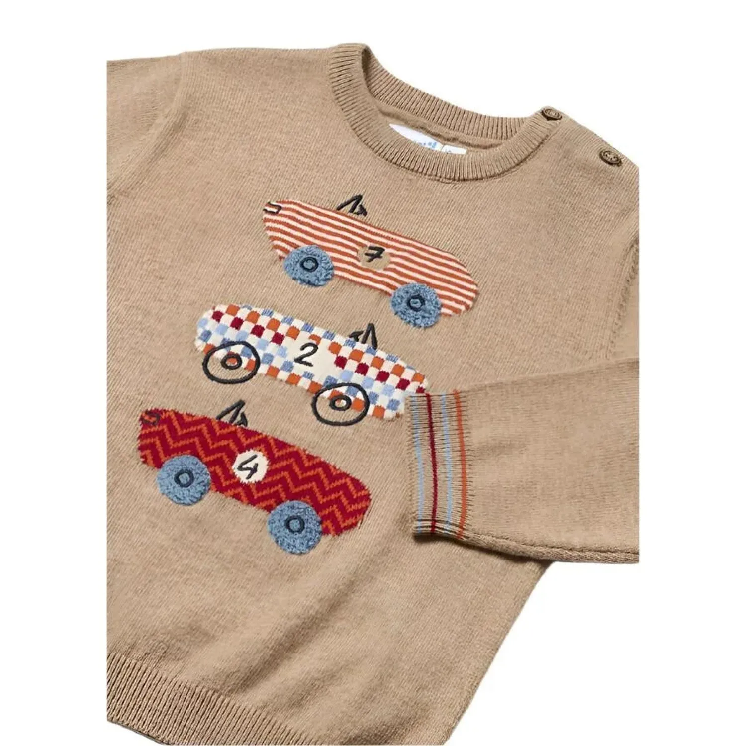 Baby Intarsia Embroidered Sweater