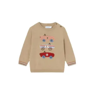 Baby Intarsia Embroidered Sweater