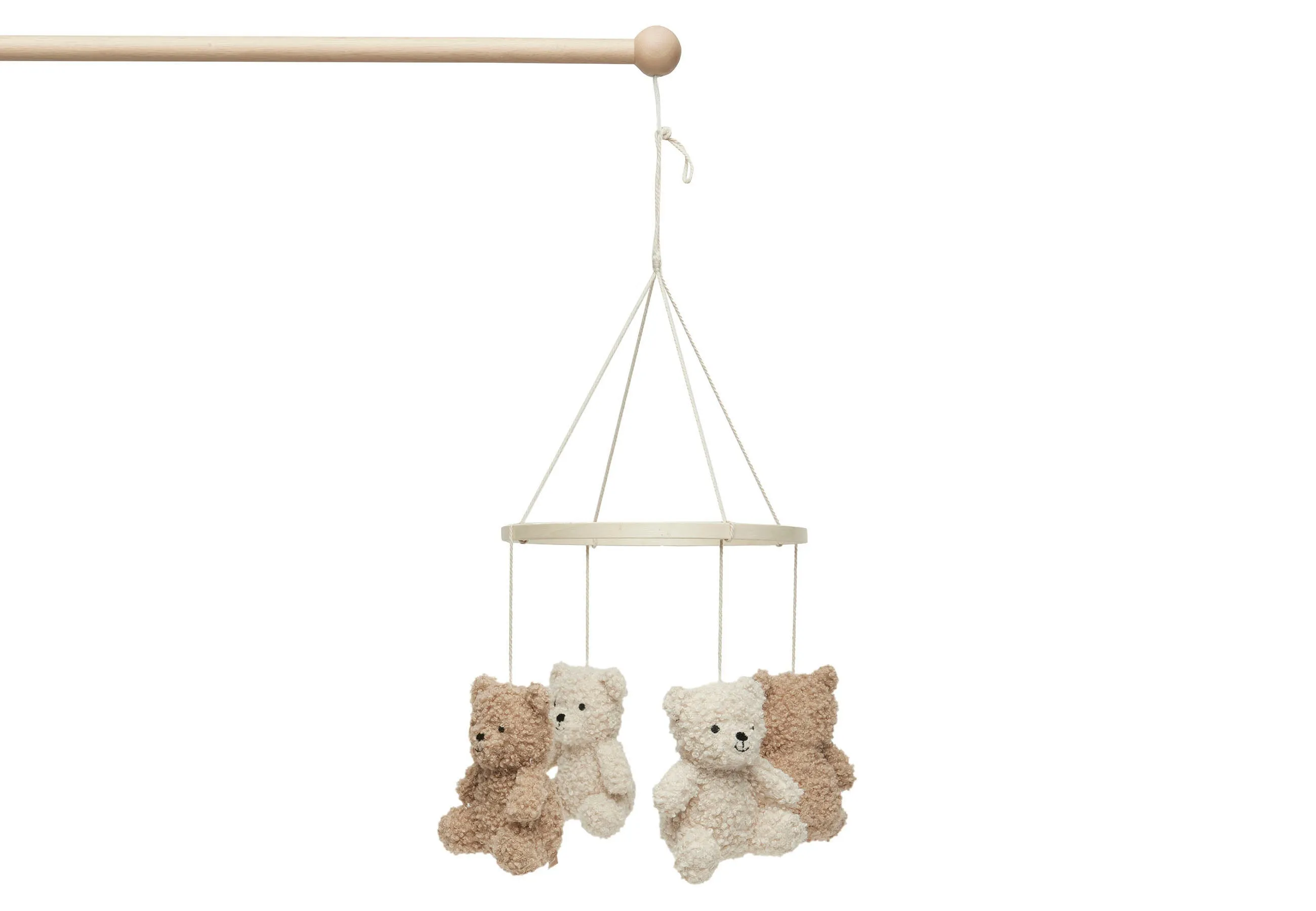 Baby Mobiel Teddy Bear - Naturel/Biscuit