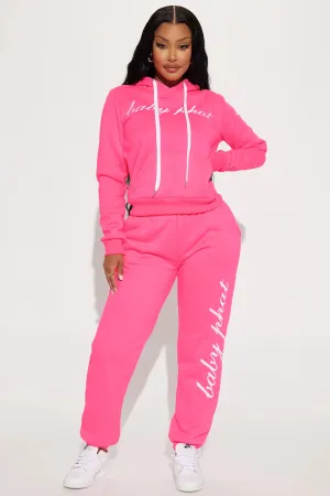 Baby Phat Jogger Pant - Neon Pink