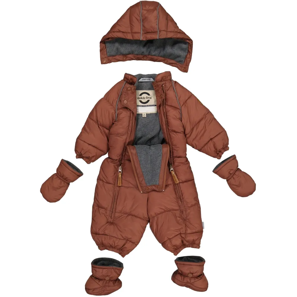 Baby Puffer Snowsuit - Mink