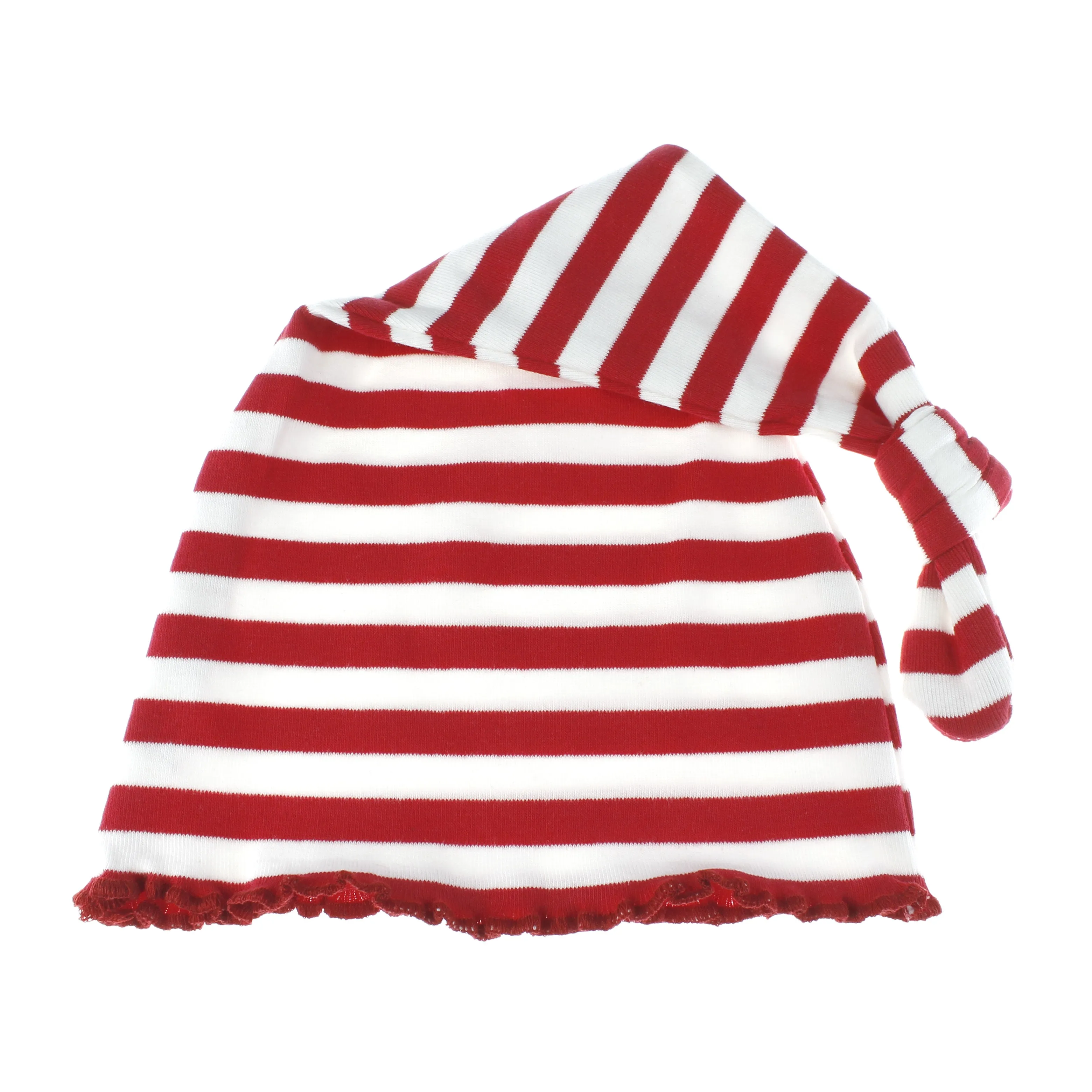 Baby Ruffle Knotted Tail Cotton Beanie Hat