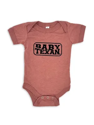 Baby Texan Onesie - Mauve Triblend