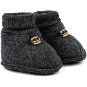 Baby Wool Footies - Anthracite Melange