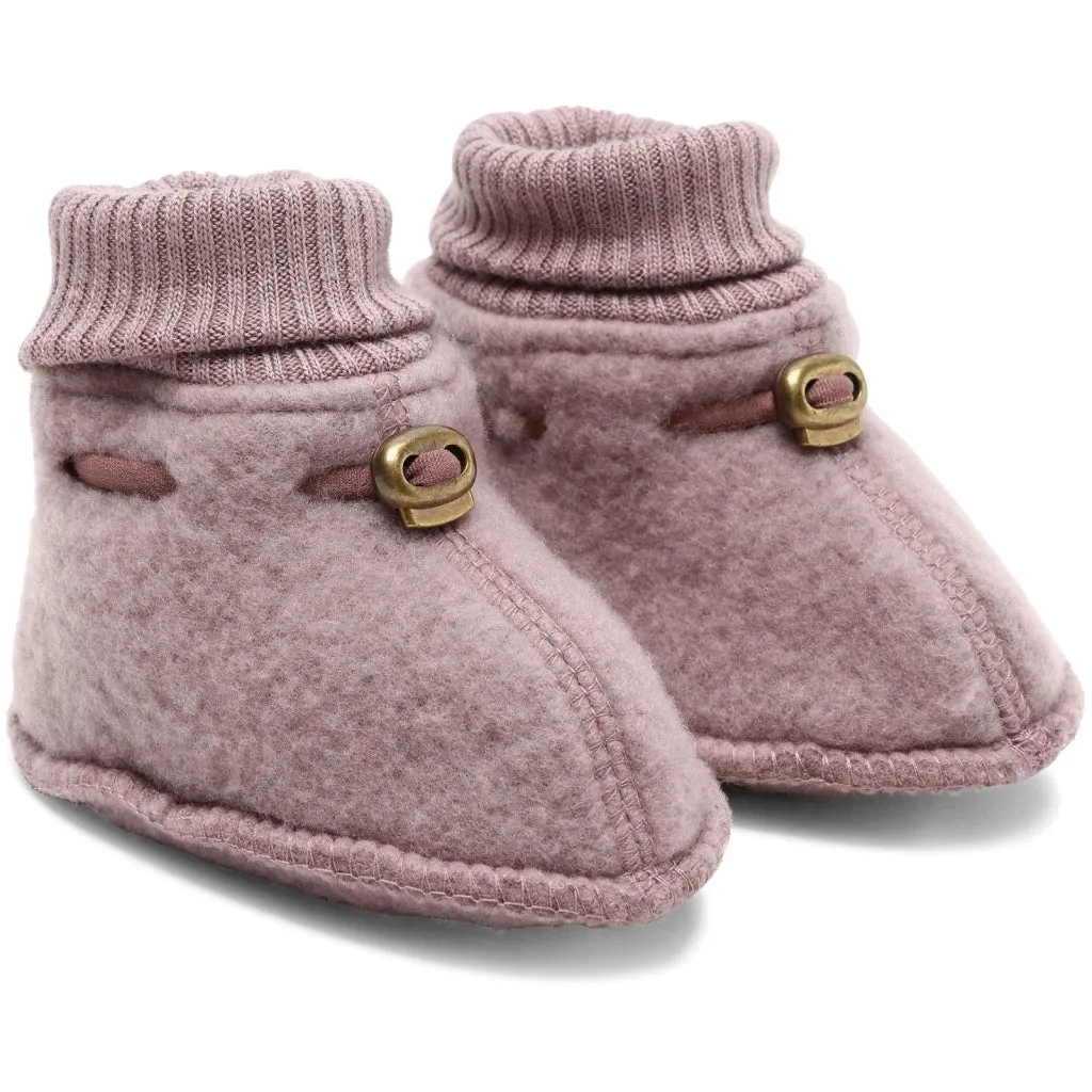 Baby Wool Footies - Twilight Mauve