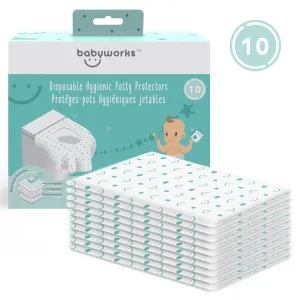 Baby Works™ Disposable Hygienic Potty Protectors - 10pk