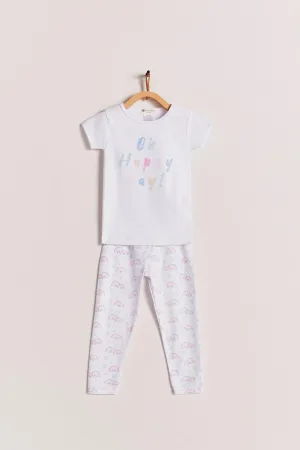 Babycottons Rainbow Land Combined Snug Fit Pajama Set