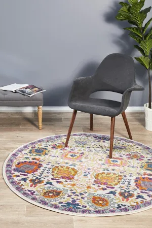 Babylon 206 Round Rug (Multi) by Rug Culture