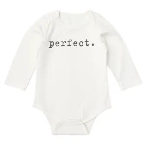 Baby's Letter Print White Long-sleeve Romper