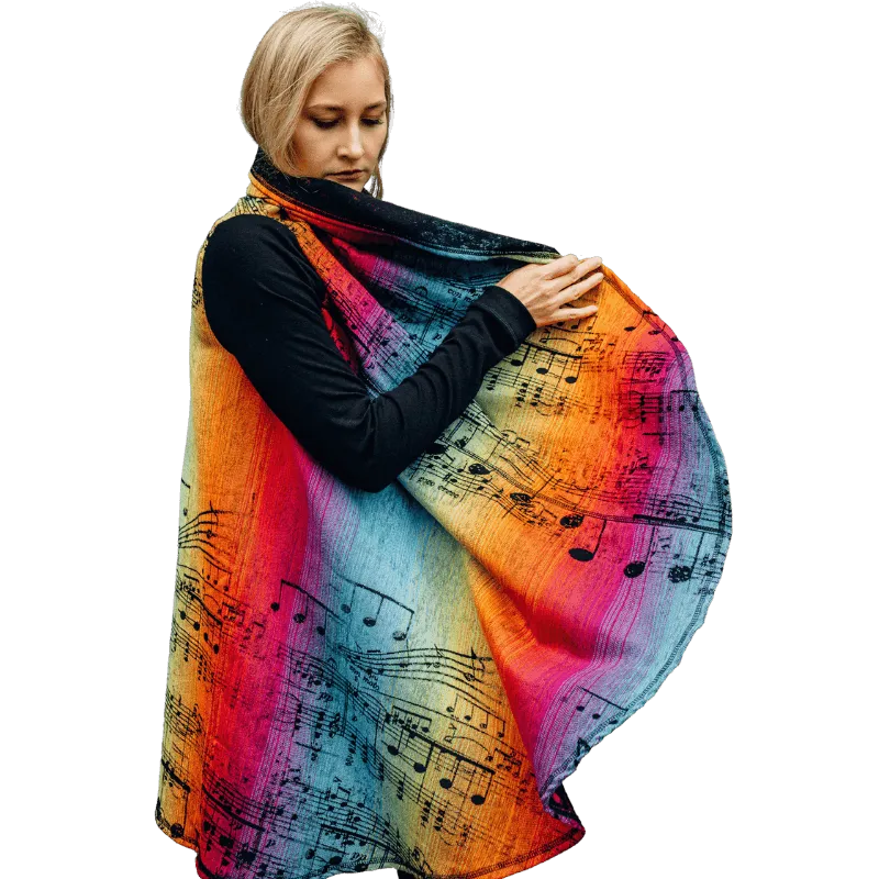 Babywearing Long Cardigan Symphony Rainbow by LennyLamb