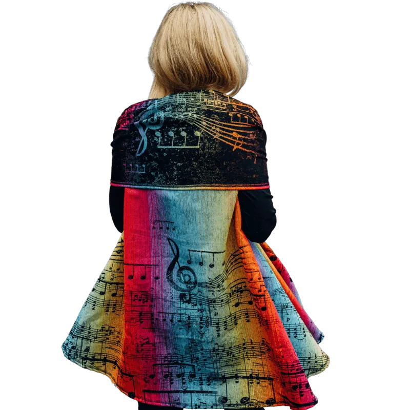 Babywearing Long Cardigan Symphony Rainbow by LennyLamb